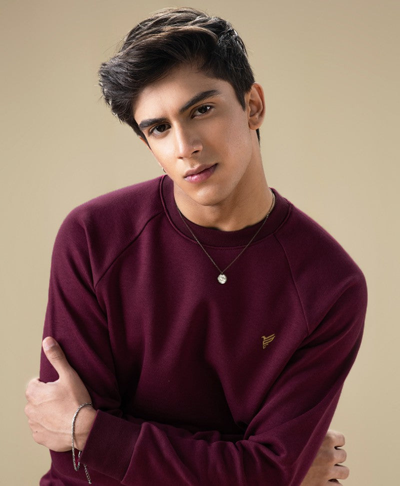 Evo Zone Maroon Raglan Sweatshirt