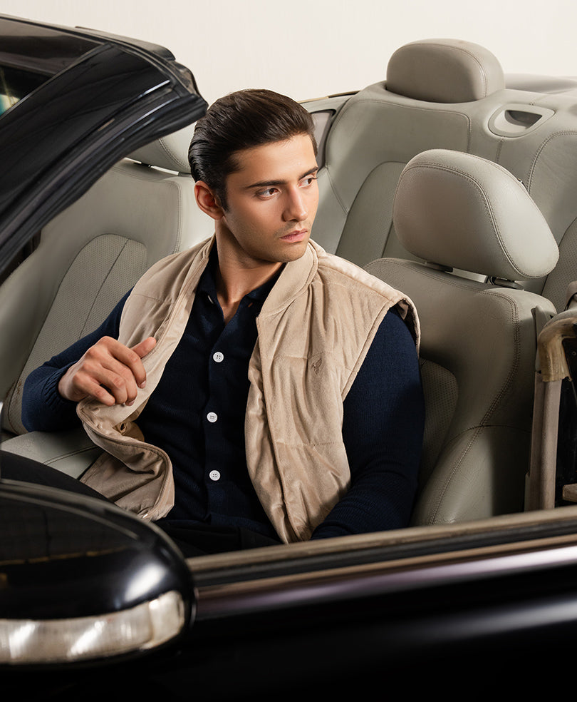 Skin Suede Sleeveless Jacket Evo Zone