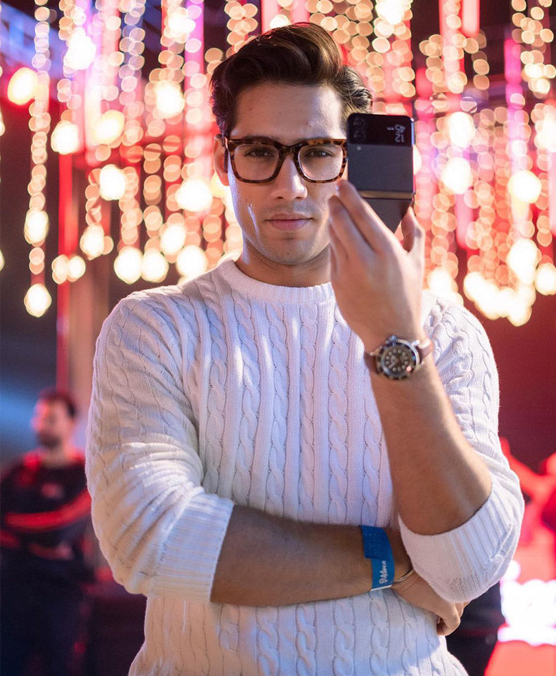 White Cable Knit Sweater Evo Zone