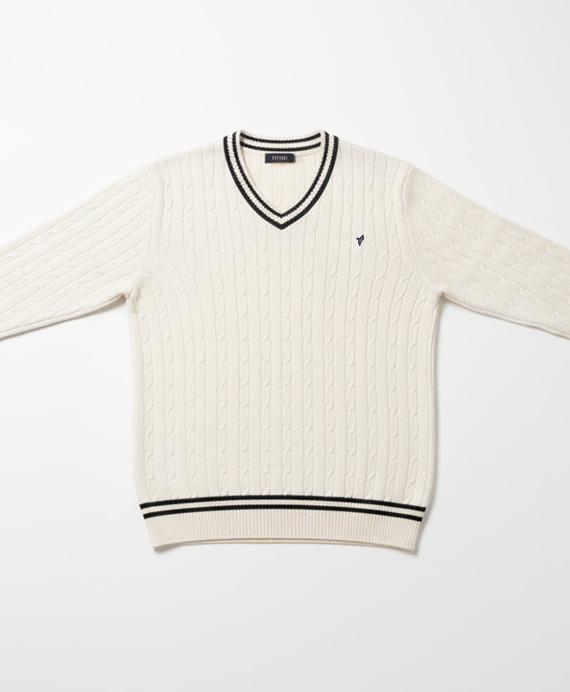 Classic Evo Zone Cable Knit Sweater
