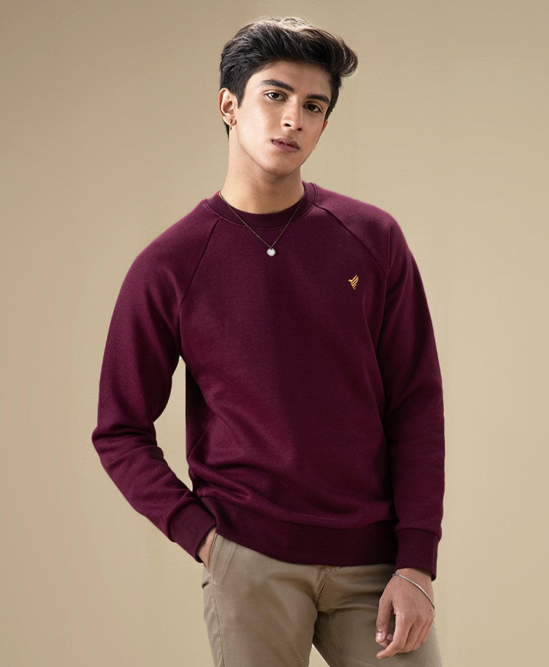 Evo Zone Maroon Raglan Sweatshirt