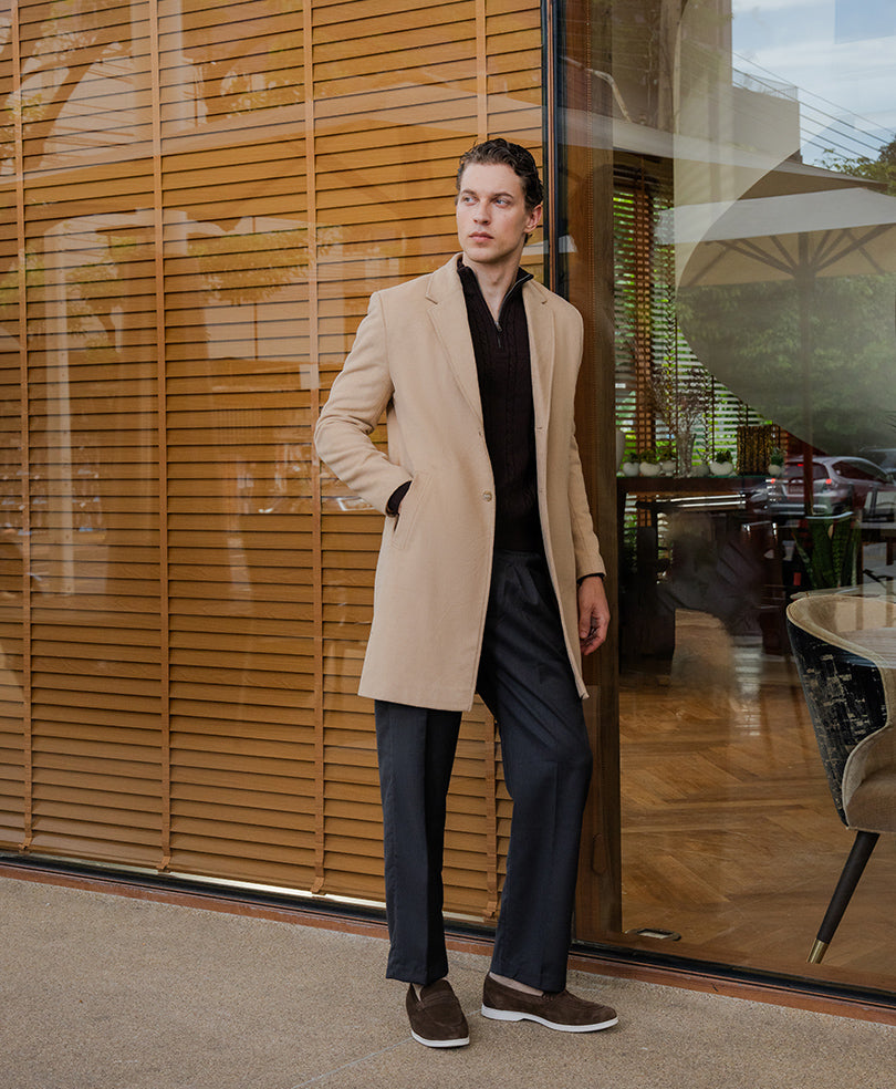 DK Evo Zone Chocolate Cable Zipper Sweater