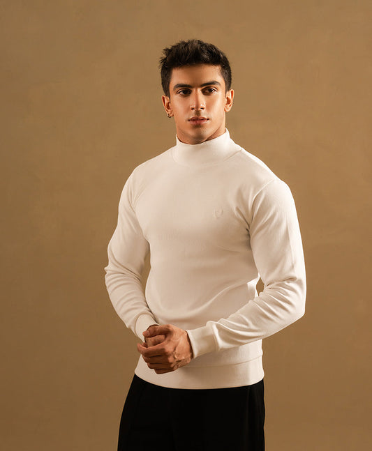 Evo Zone White Mock Neck