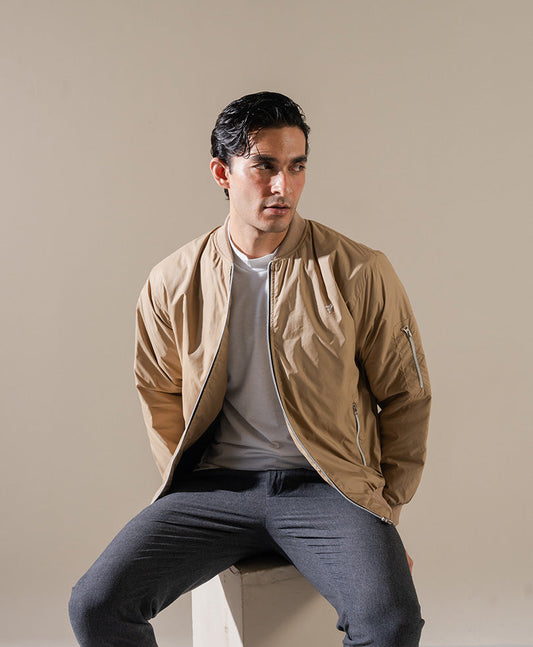 Lt Gold Bomber Jacket Evo Zone