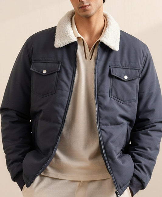 Navy Cloudline Quilted Jacket Evo Zone