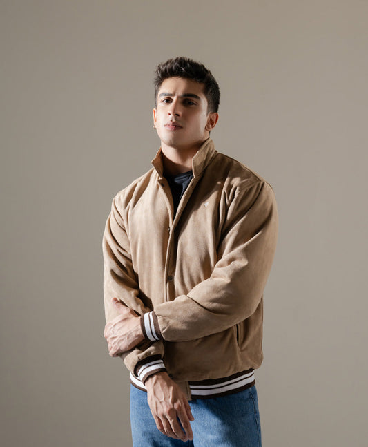 Evo Zone Lt Brown Suede Jacket