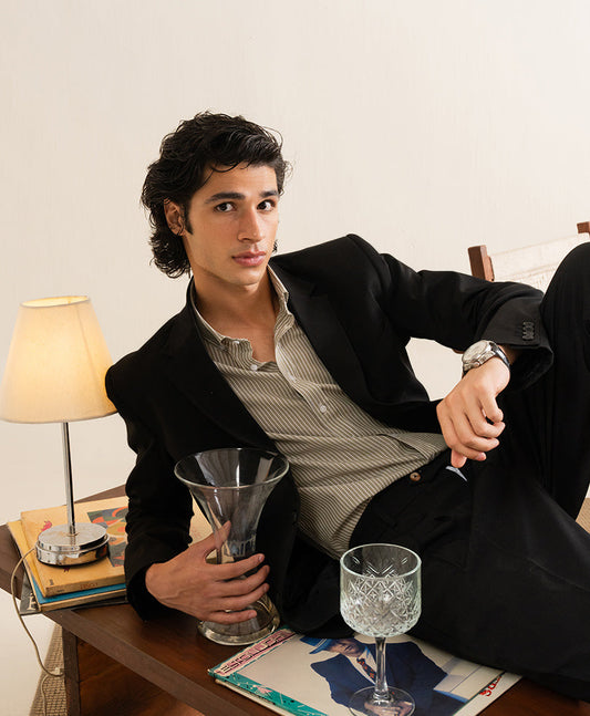 Black Tailored Blazer Evo Zone