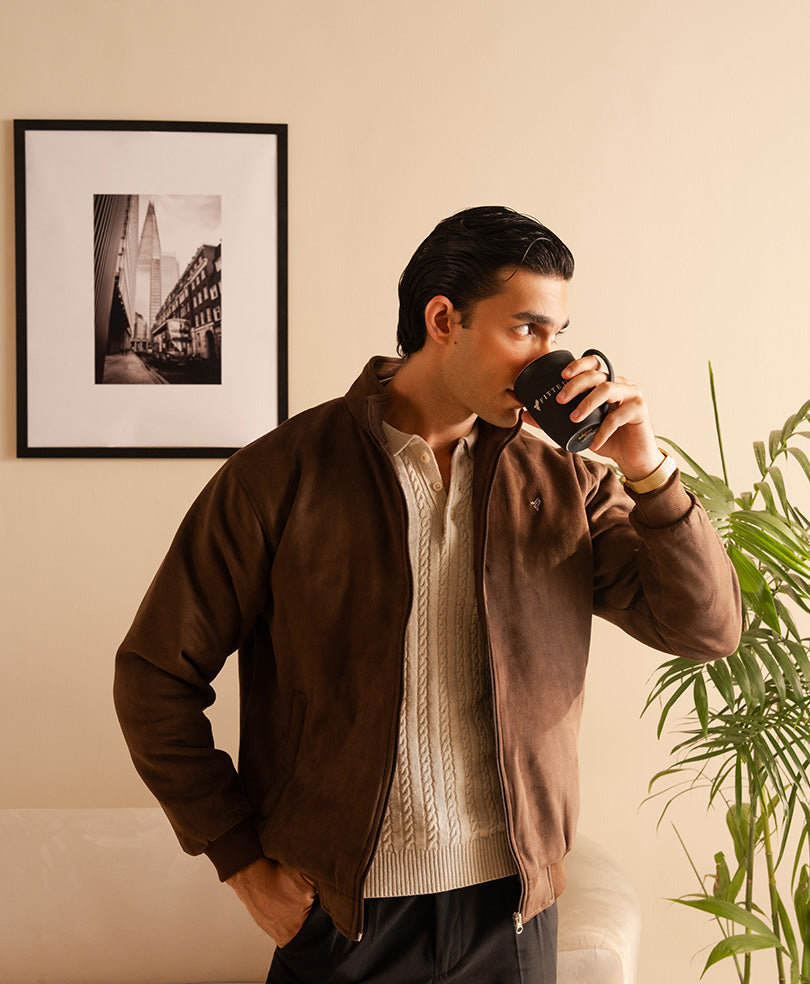 Evo Zone Suede DK Brown Jacket