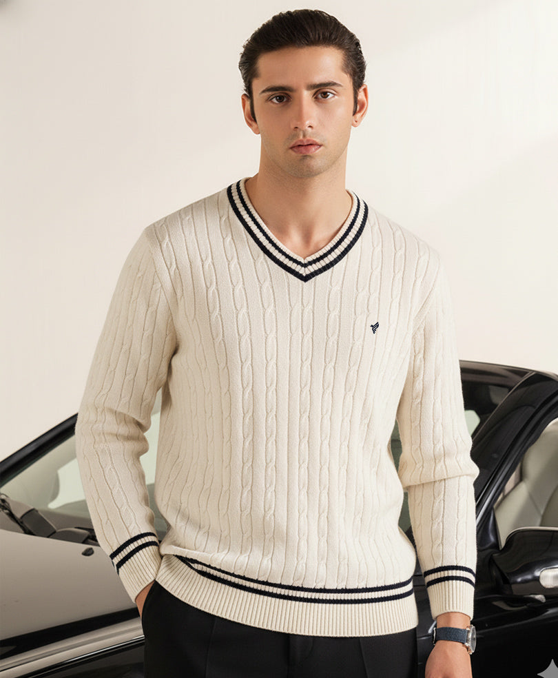 Classic Evo Zone Cable Knit Sweater