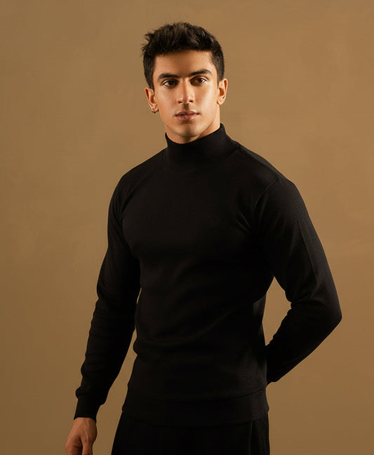Evo Zone Black Mock Neck