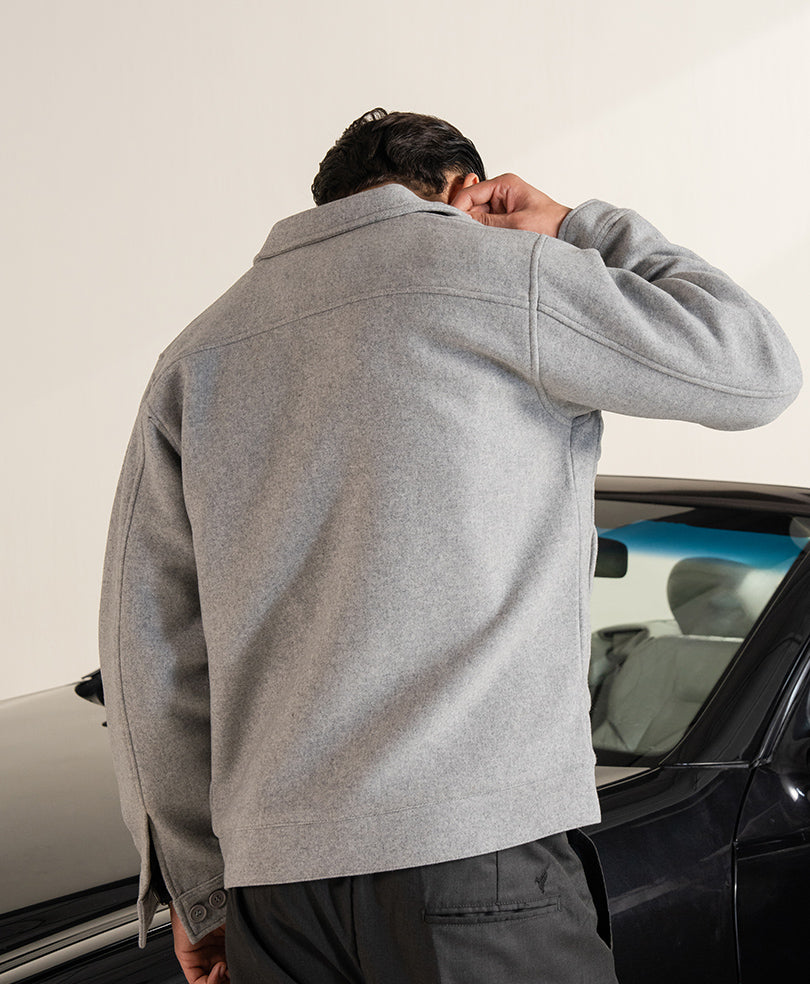 Heather Grey Belmont Jacket Evo Zone