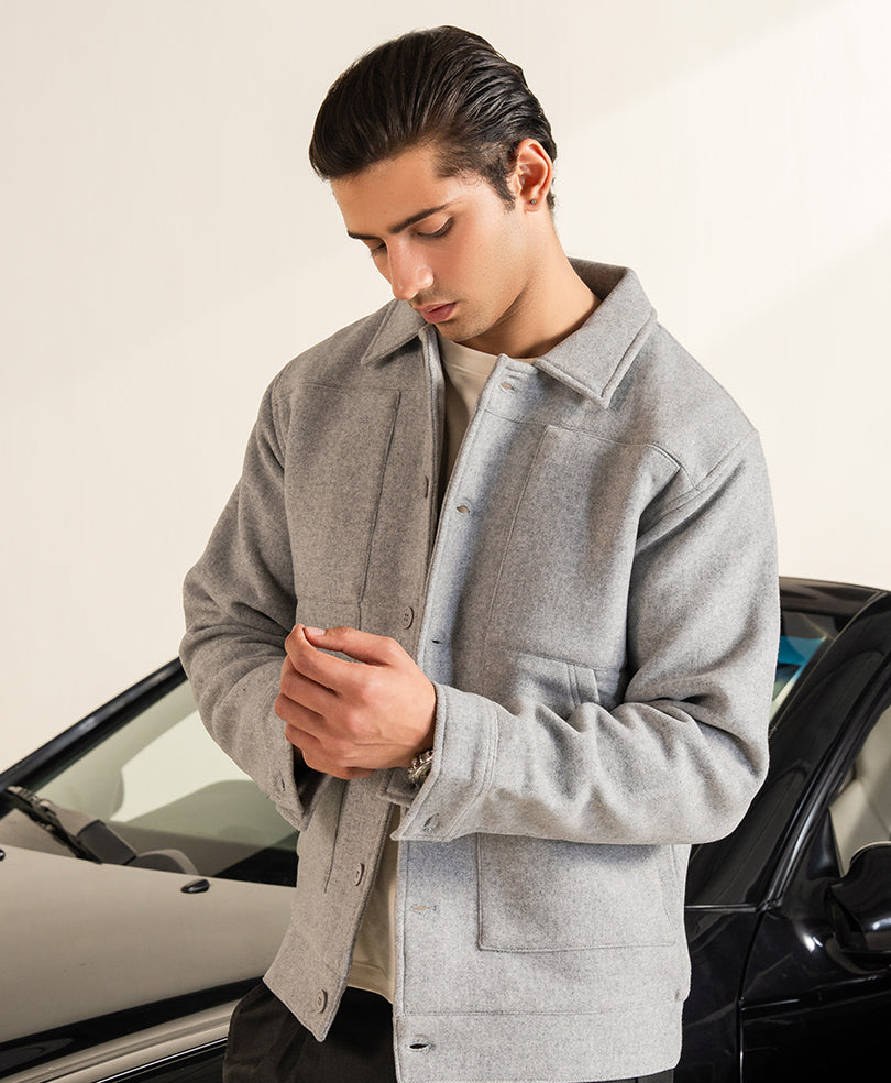 Heather Grey Belmont Jacket Evo Zone