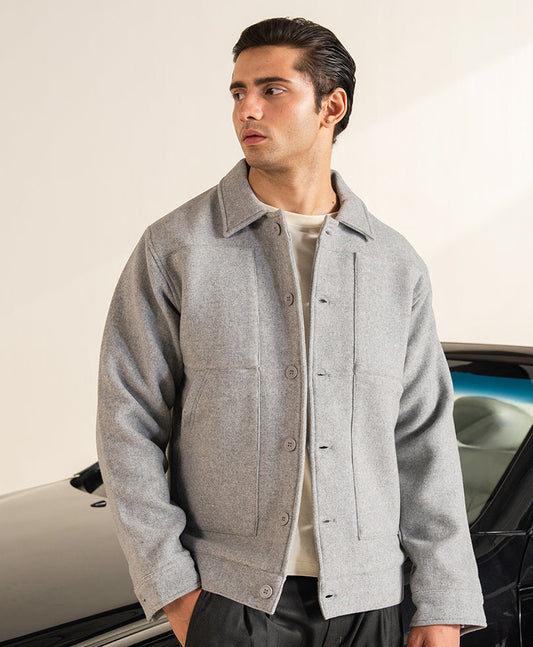 Heather Grey Belmont Jacket Evo Zone
